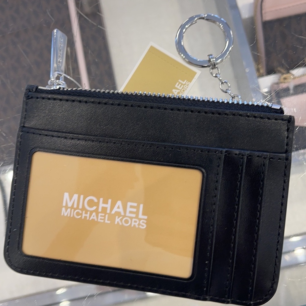 Michael Kors Jet Set Travel Small Leather Top Zip Coin Pouch With ID - Picture 14 of 16